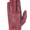 Helstons Candy Summer Leather Burgundy Grey Gloves