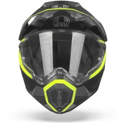 AGV AX9 Siberia Mat Zwart Geel Fluo Adventure Helm