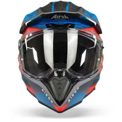 Airoh Commander Boost Rood Mat Blauw Adventure Helm