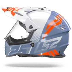 LS2 MX436 Pioneer Evo Evolve Wit Kobalt Adventure Helm -Winkel Voor Motorfietsonderdelen Ls2mx436pioneerevoevolvewhitecobalt.11
