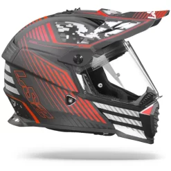 LS2 MX436 Pioneer Evo Saturn Mat Zwart Rood Adventure Helm -Winkel Voor Motorfietsonderdelen Ls2mx436pioneerevosaturnmattblackred.29