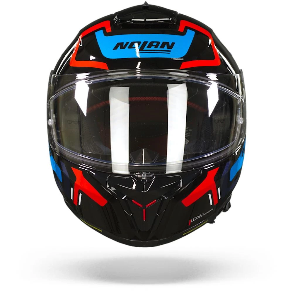 Nolan N80-8 Ally N-Com 43 Glanzend Zwart Blauw Rood Integraalhelm 2 Nolan N80-8 Ally N-Com 43 Glanzend Zwart Blauw Rood Integraalhelm - Afbeelding 2