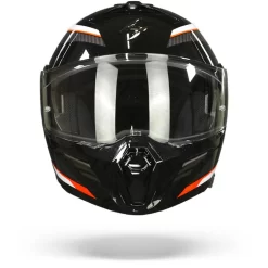 Scorpion EXO-930 Navig Metal Zwart-Rood Systeemhelm -Winkel Voor Motorfietsonderdelen Scorpion exo930 navig metal black red.01