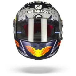 Shark Race-R Pro GP Oliveira Signature Mat Blauw Zilver Wit BSW Integraalhelm -Winkel Voor Motorfietsonderdelen Shark race r pro gp oliveira signature mat blue silver white bsw.01