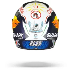 Shark Race-R Pro GP Oliveira Signature Mat Blauw Zilver Wit BSW Integraalhelm -Winkel Voor Motorfietsonderdelen Shark race r pro gp oliveira signature mat blue silver white bsw.19