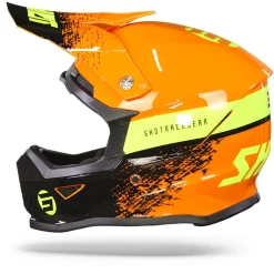 SHOT Furious Kid Roll Oranje Neon Geel Glanzend Crosshelm -Winkel Voor Motorfietsonderdelen Shot furious kid roll orange neon yellow glossy.11