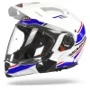 SMK Hybrid Evo Tide Wit Blauw Multihelm