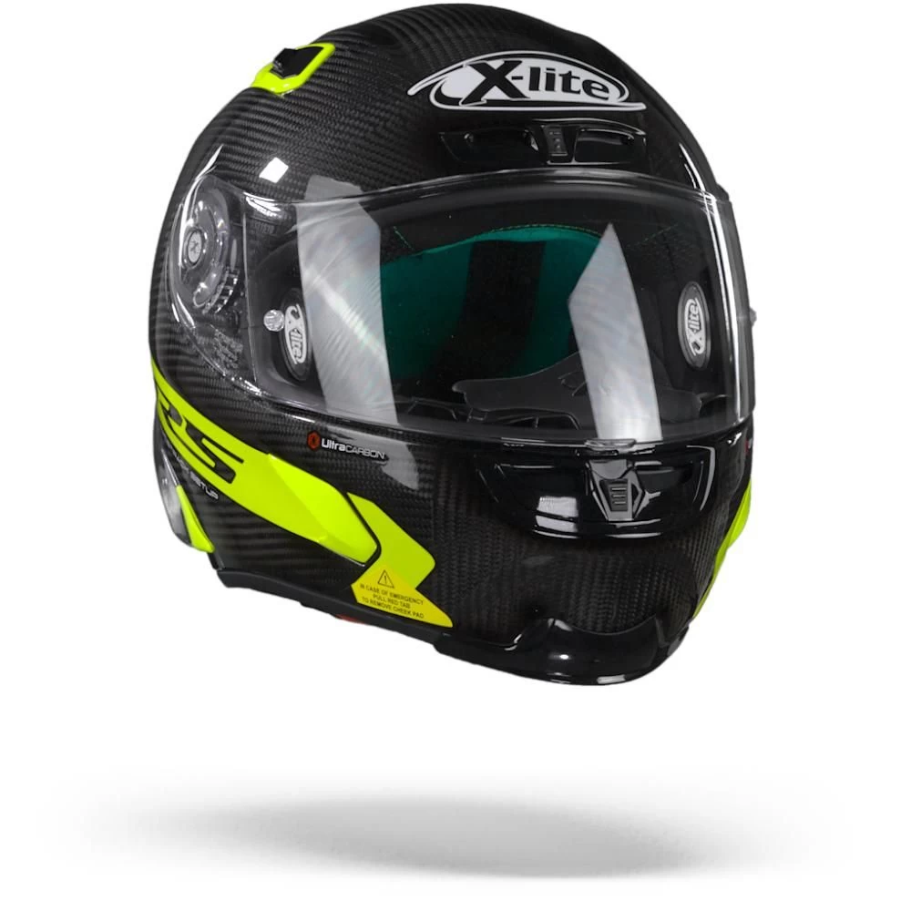 X-Lite X-803 RS Ultra Carbon Hot Lap 16 Carbon Zwart Geel Integraalhelm 6 X-Lite X-803 RS Ultra Carbon Hot Lap 16 Carbon Zwart Geel Integraalhelm - Afbeelding 6