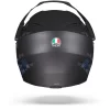 AGV AX9 Antartica Mat Zwart Blauw Adventure Helm