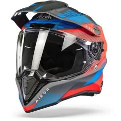 Airoh Commander Boost Rood Mat Blauw Adventure Helm 10 Airoh Commander Boost Rood Mat Blauw Adventure Helm -Winkel Voor Motorfietsonderdelen airoh commander boost red blue matt v2 frontpage