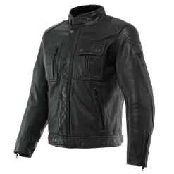 Dainese Atlas Leather Jacket Black -Winkel Voor Motorfietsonderdelen dainese atlas leather jacket black 1