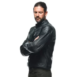 Dainese Atlas Leather Jacket Black -Winkel Voor Motorfietsonderdelen dainese atlas leather jacket black 3