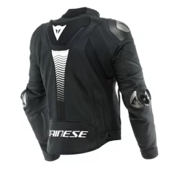 Dainese Super Speed 4 Leather Jacket Black Matt White
