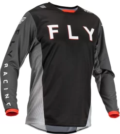 Fly Racing MX Jersey Kinetic Kore Black Grey