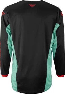 Fly Racing MX Jersey Kinetic S.E. Rave Black Mint Red