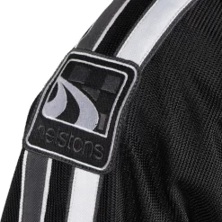 Helstons Pace Air Mesh Fabric Black White Grey Jacket -Winkel Voor Motorfietsonderdelen helstons pace air mesh fabric black white grey jacket 6