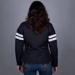 Helstons Targa Fabrics Black White Jacket