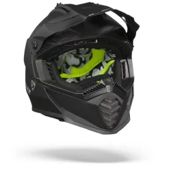 LS2 MX437 Fast Evo Mat Zwart Crosshelm