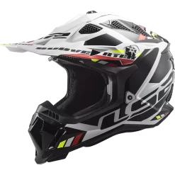 LS2 MX700 Subverter Stomp Wit Zwart Crosshelm