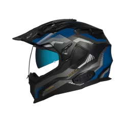 Nexx X.Wed2 Columbus Blauw Zwart Matt Adventure Helm
