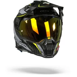 Nexx X.WRL Atika Grijs Neon Adventure Helm -Winkel Voor Motorfietsonderdelen nexx x.wrl atika grey neon.35