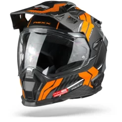 Nexx X.WED2 Wild Country Zwart Oranje Mat Adventure Helm -Winkel Voor Motorfietsonderdelen nexx x.wed2 wild country black orange matt.04 1