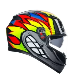 Agv K3 E2206 Mplk Birdy 2.0 Grijs Geel Rood 012 Integraalhelm -Winkel Voor Motorfietsonderdelen product foto 4 15 4