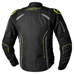 RST S-1 Ce Mens Textile Jacket Black Grey Flo Yellow