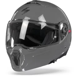 Scorpion EXO-930 Solid Cement Grijs Systeemhelm -Winkel Voor Motorfietsonderdelen scorpionexo 930solidcementgrey frontpage