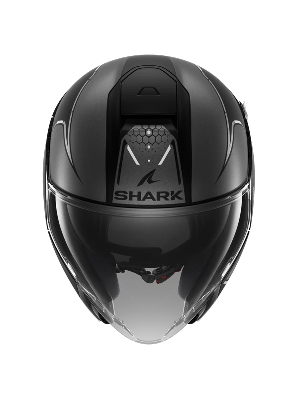 Shark Citycruiser Krestone Mat Zwart Antraciet Zilver KAS Jethelm 3 Shark Citycruiser Krestone Mat Zwart Antraciet Zilver KAS Jethelm - Afbeelding 3