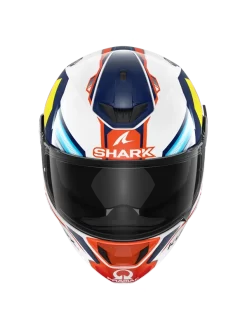 Shark D-Skwal 2 Replica Jorge Martin Wit Blauw Rood WBR Integraalhelm -Winkel Voor Motorfietsonderdelen shark d skwal 2 replica jorge martin white blue red wbr 3