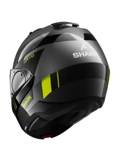 Shark Evo ES Kryd Antraciet Zwart Geel AKY Systeemhelm -Winkel Voor Motorfietsonderdelen shark evo es kryd anthracite black yellow aky 2