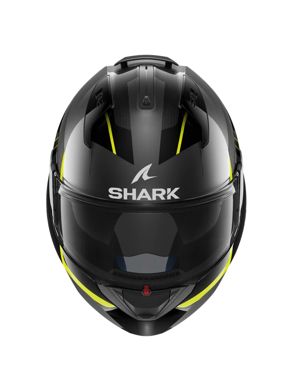Shark Evo ES Kryd Antraciet Zwart Geel AKY Systeemhelm