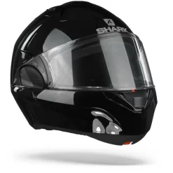 Shark Evo ES BLK Blank Zwart Systeemhelm -Winkel Voor Motorfietsonderdelen shark evo es blank black blk.33 1