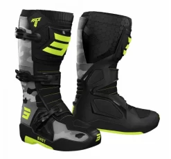 SHOT Boots Race 4 Camo Neon Yellow