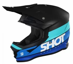 SHOT Furious Story Blauw Mat Crosshelm