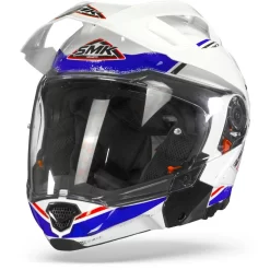 SMK Hybrid Evo Tide Wit Blauw Multihelm -Winkel Voor Motorfietsonderdelen smk hybrid evo tide white blue frontpage