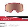 Spect Red Bull Strive Mx Goggles Single Lens Red Black Red