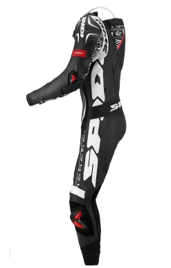 Spidi Track Replica Evo Black White One Piece Racing Suit -Winkel Voor Motorfietsonderdelen spidi track replica evo black white one piece racing suit1
