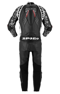 Spidi Track Replica Evo Black White One Piece Racing Suit -Winkel Voor Motorfietsonderdelen spidi track replica evo black white one piece racing suit2