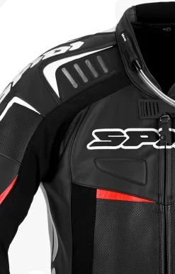 Spidi Track Replica Evo Black White One Piece Racing Suit -Winkel Voor Motorfietsonderdelen spidi track replica evo black white one piece racing suit7