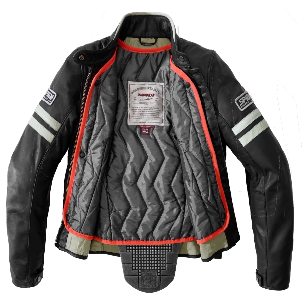 Spidi Vintage Lady Ice Black Motorcycle Jacket - Afbeelding 4
