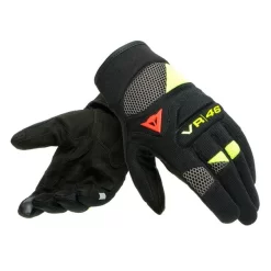 Dainese VR46 Curb Kort Zwart Anthraciet Fluo Geel