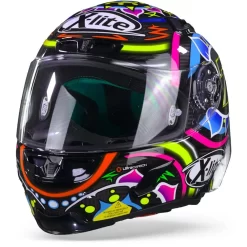X-Lite X-803 RS Ultra Carbon 23 Davies Carbon Zwart Roze Blauw Rood Integraalhelm -Winkel Voor Motorfietsonderdelen x litex 803rsdaviescarbon23 frontpage